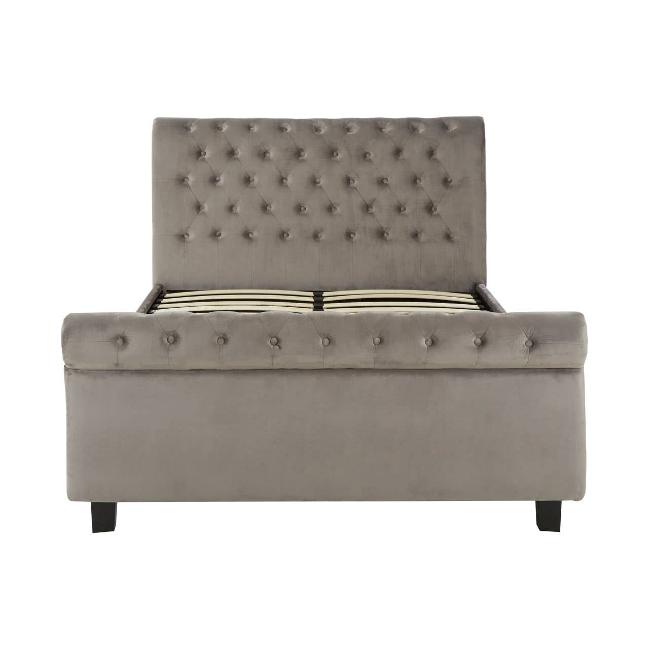 Orlando Steel Shade King Size Ottoman Bed