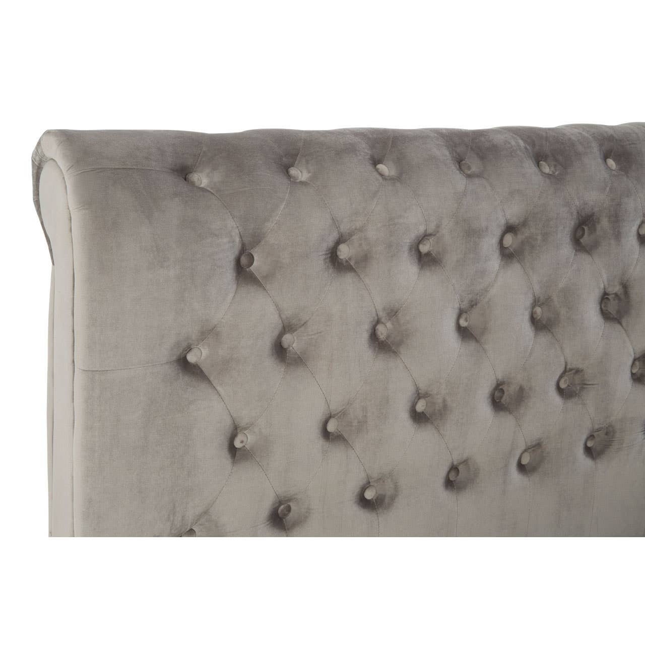 Orlando Steel Shade King Size Ottoman Bed