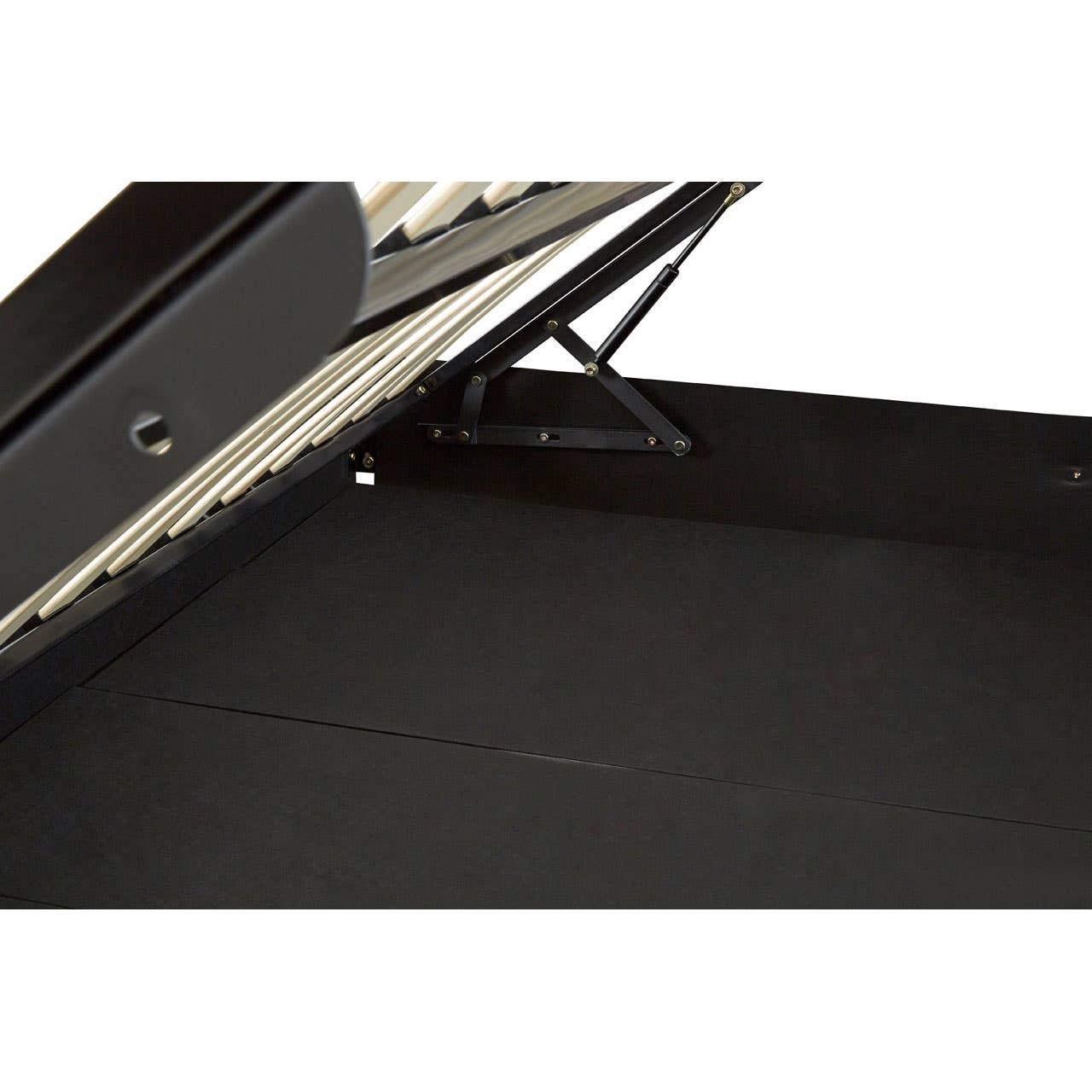 Orlando Steel Shade King Size Ottoman Bed
