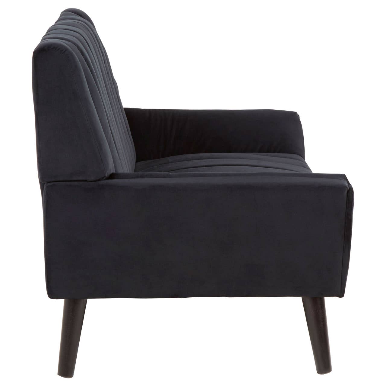 SAVINA 2 SEAT BLACK SOFA