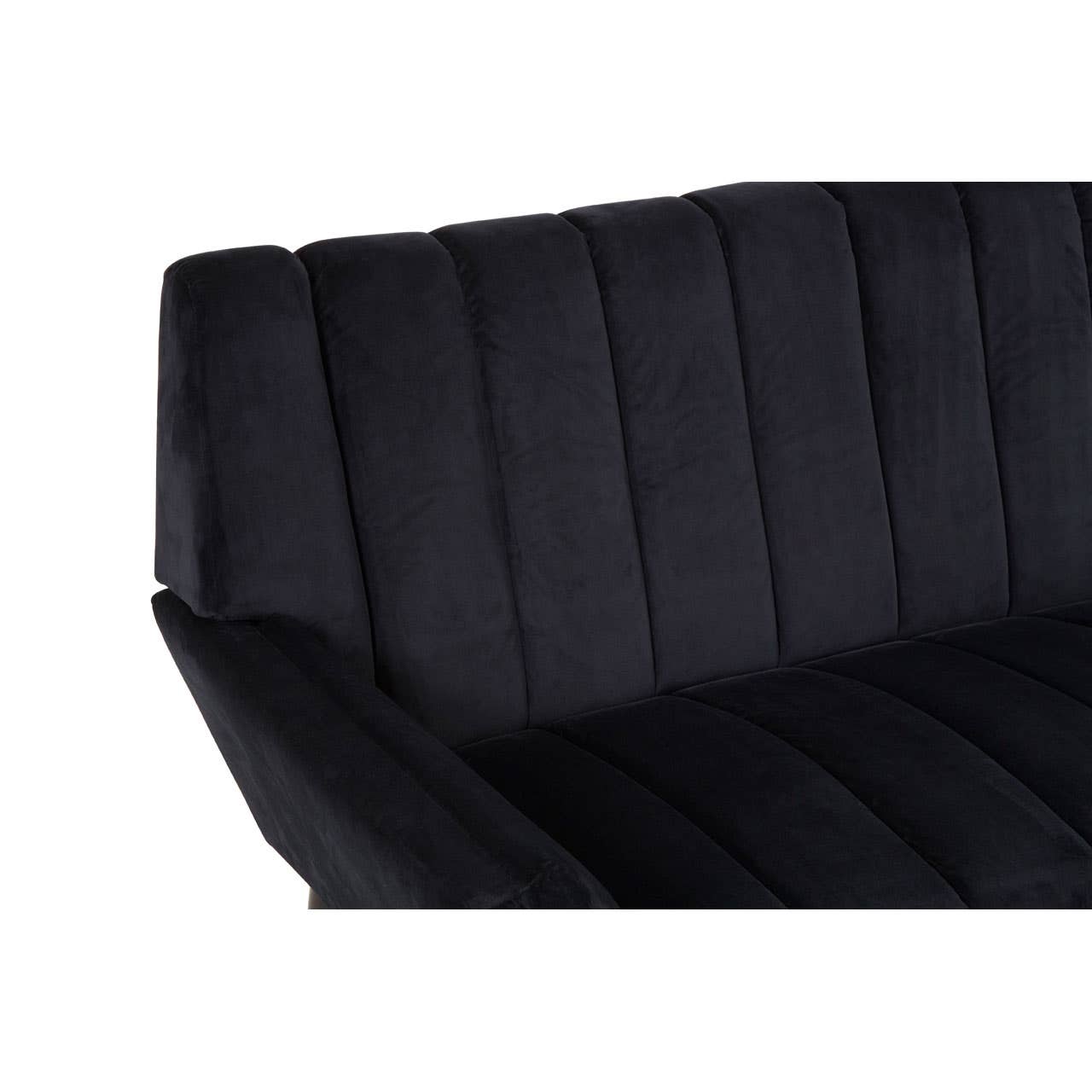 SAVINA 2 SEAT BLACK SOFA