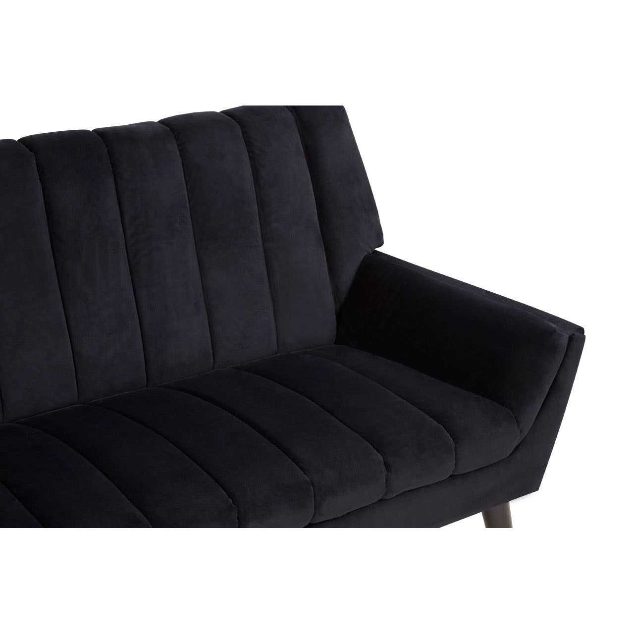 SAVINA 2 SEAT BLACK SOFA