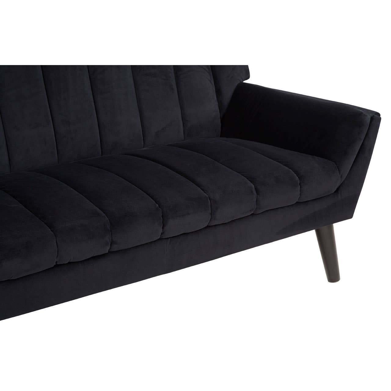 SAVINA 2 SEAT BLACK SOFA
