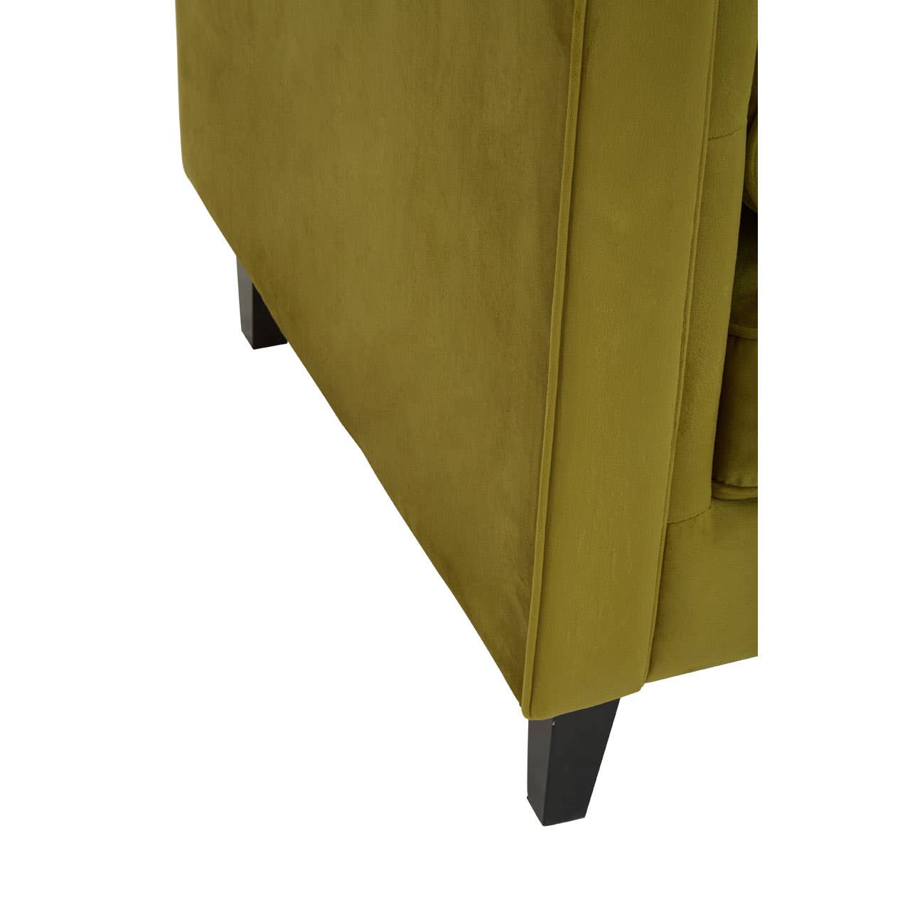 Helia Olive Velvet Sofa
