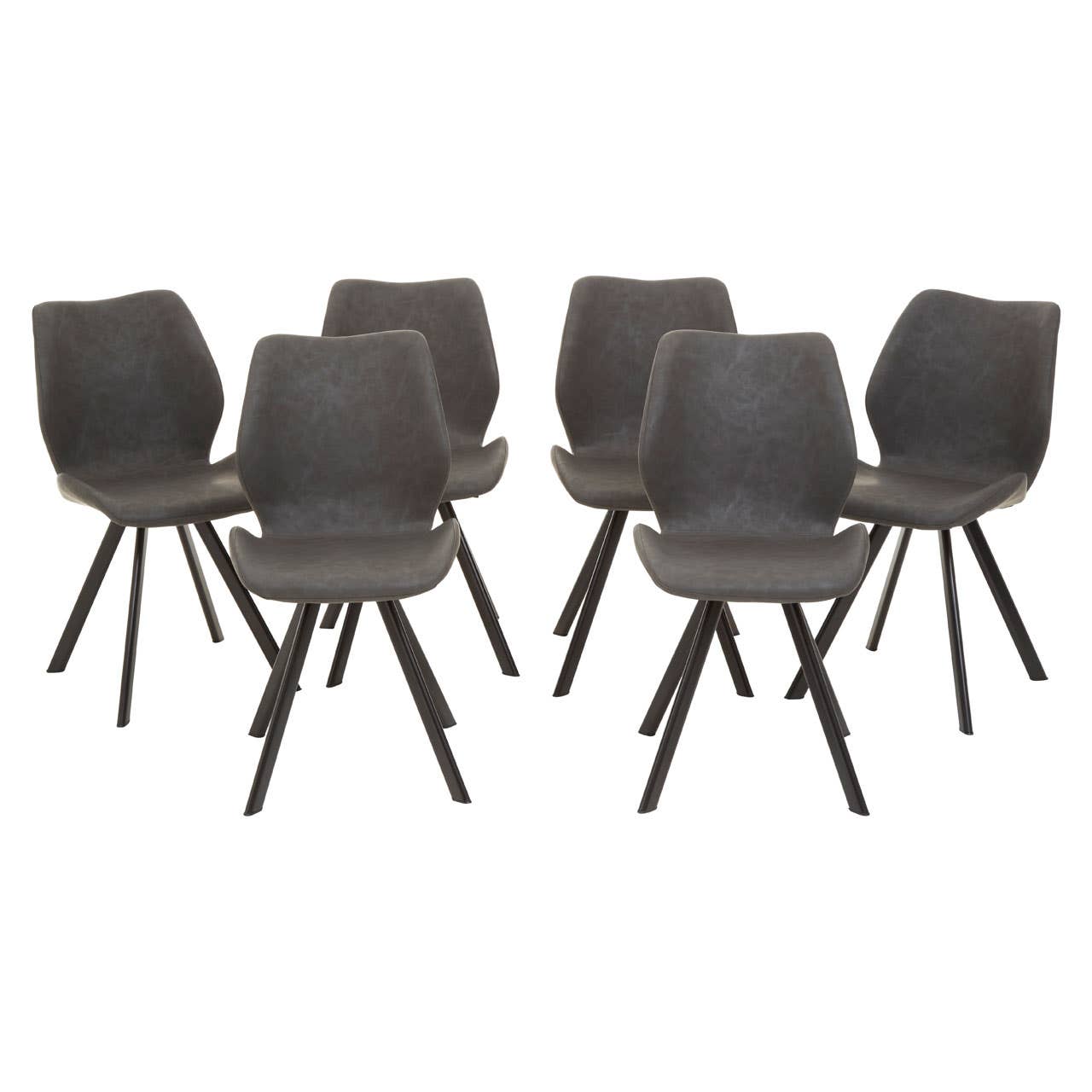 WESTON ROUND GREY DINING SET
