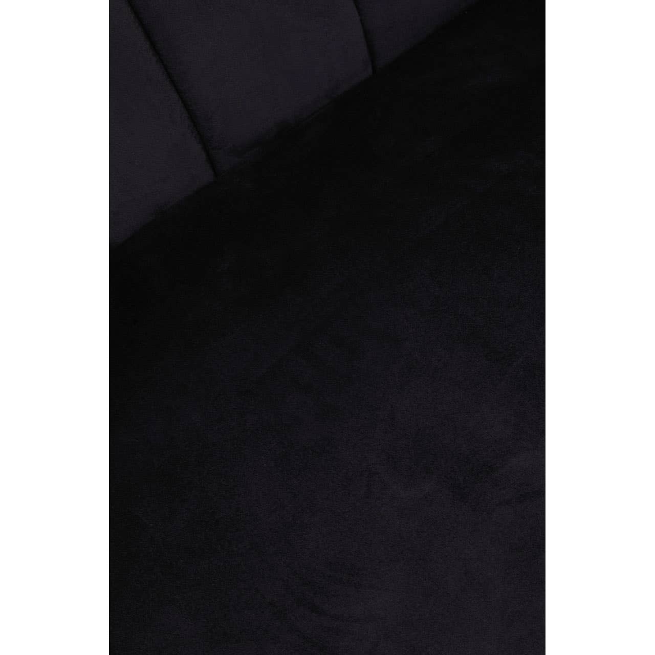 Larissa Two Seat Black Velvet Sofa