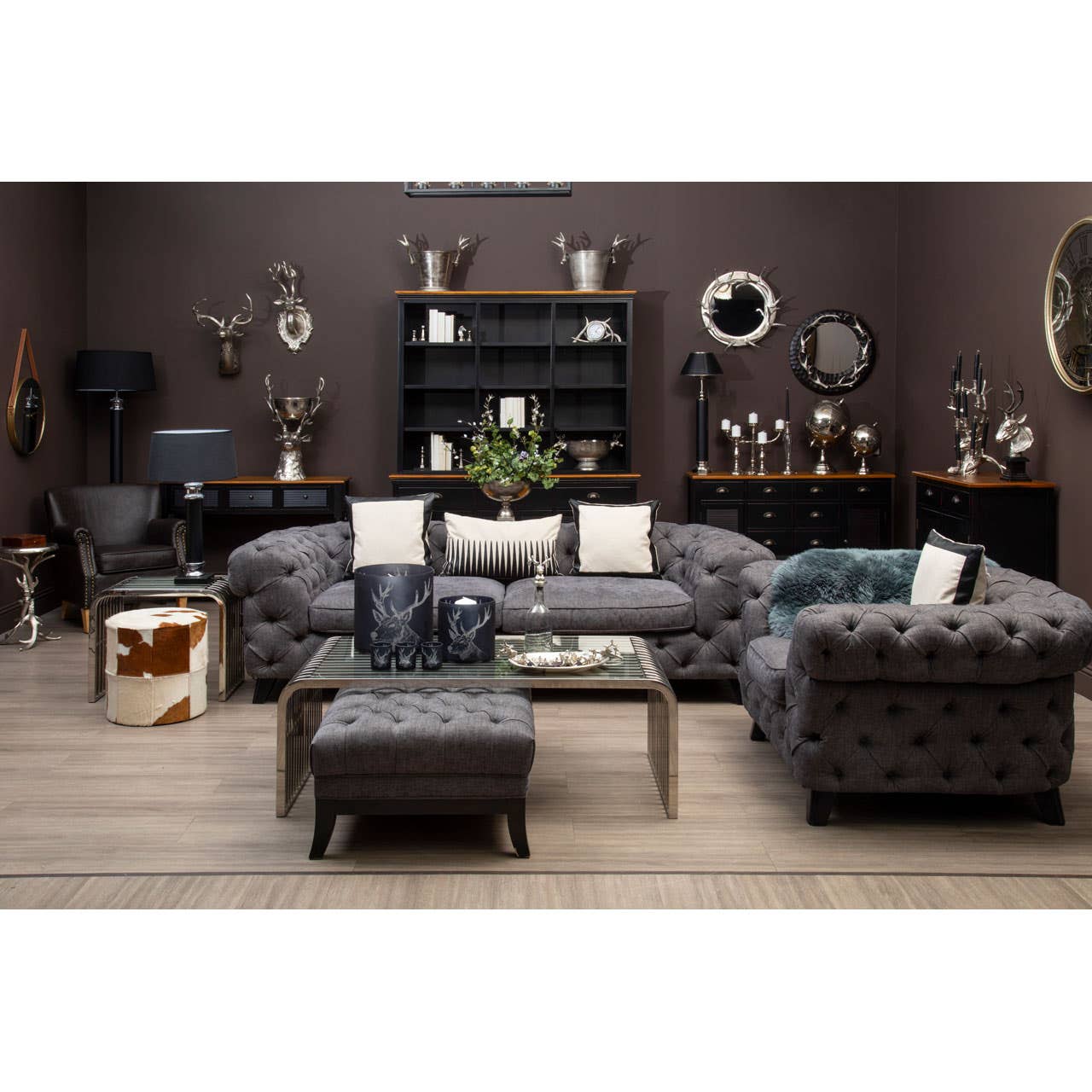 Harrington 3 Seater Grey Sofa