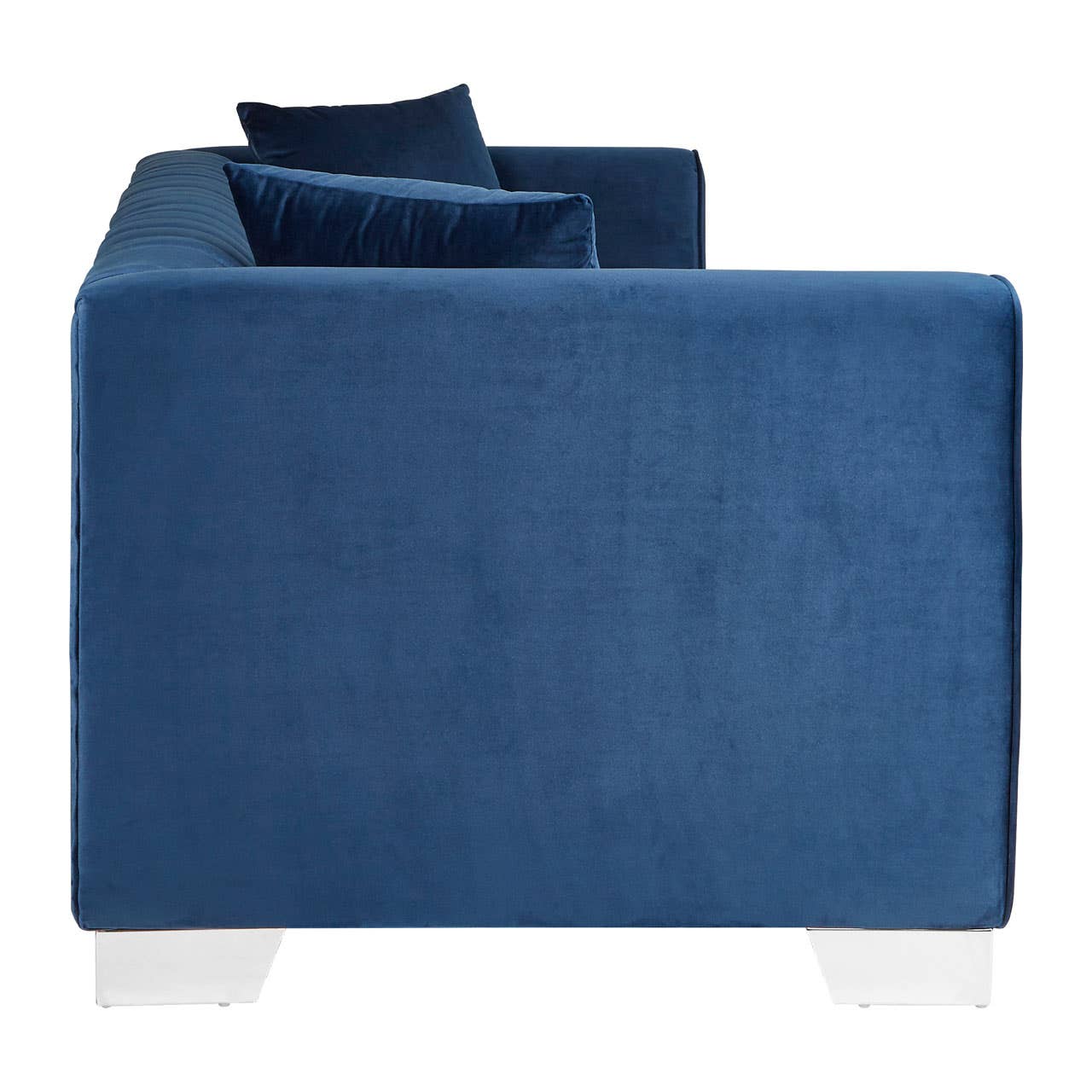 Rashika Dark Blue Velvet 3 Seat Sofa