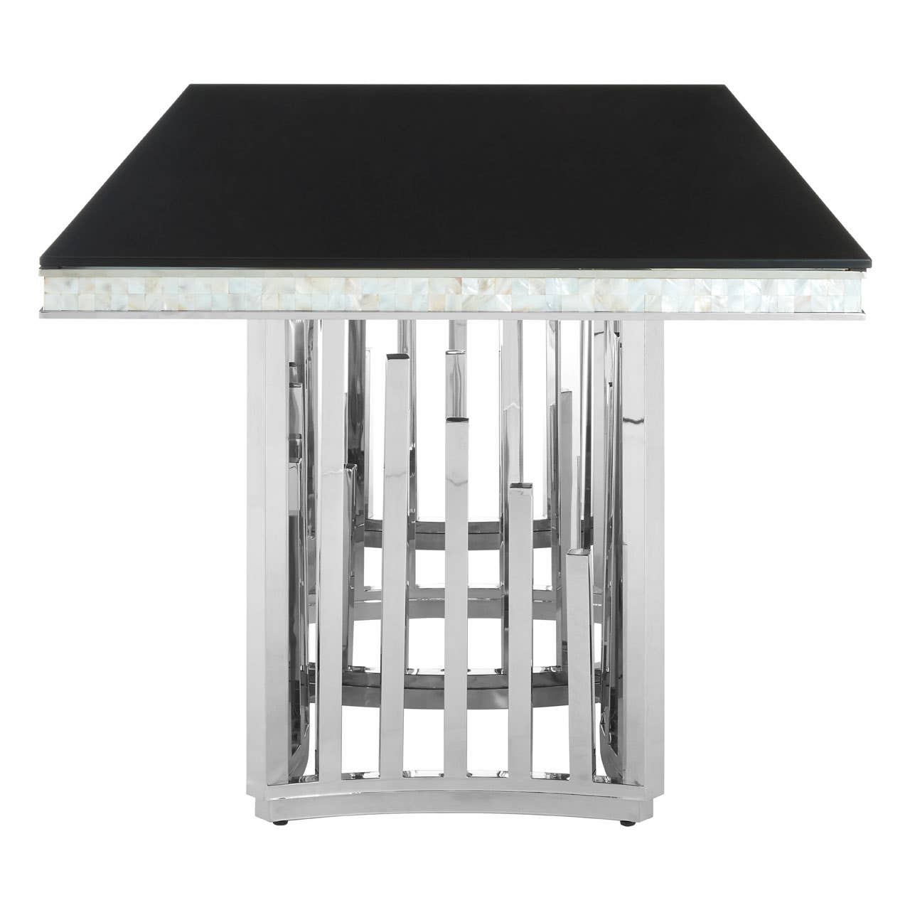 Eliza Silver Finish Dining Table
