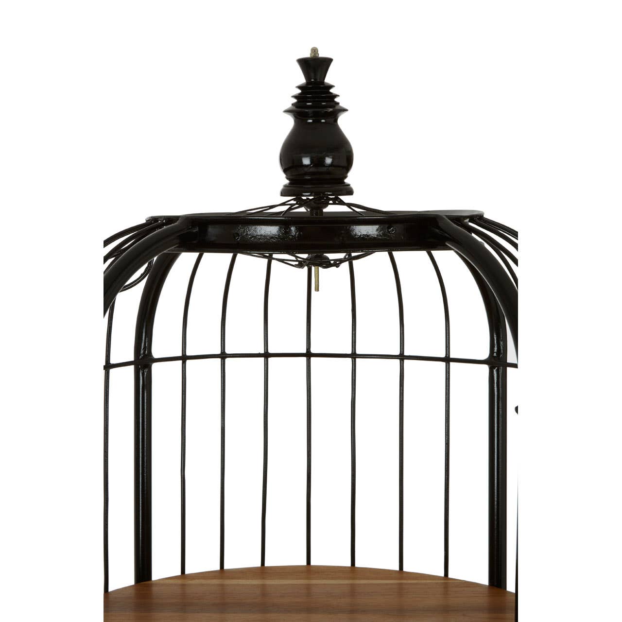 Mantis Small Black Finish Birdcage Shelf Unit