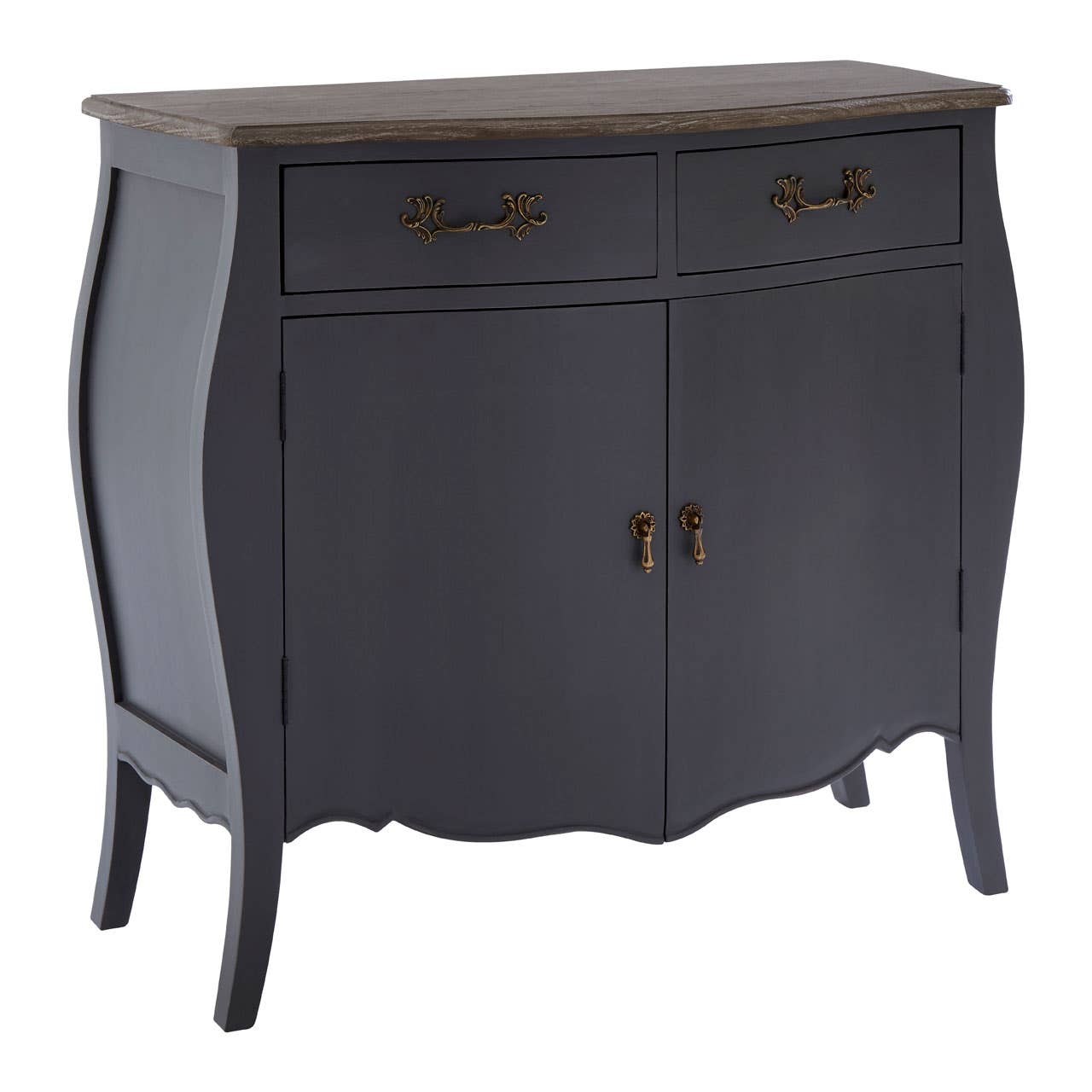 Loire 2 Door /2 Drawer Dark Grey Side Board