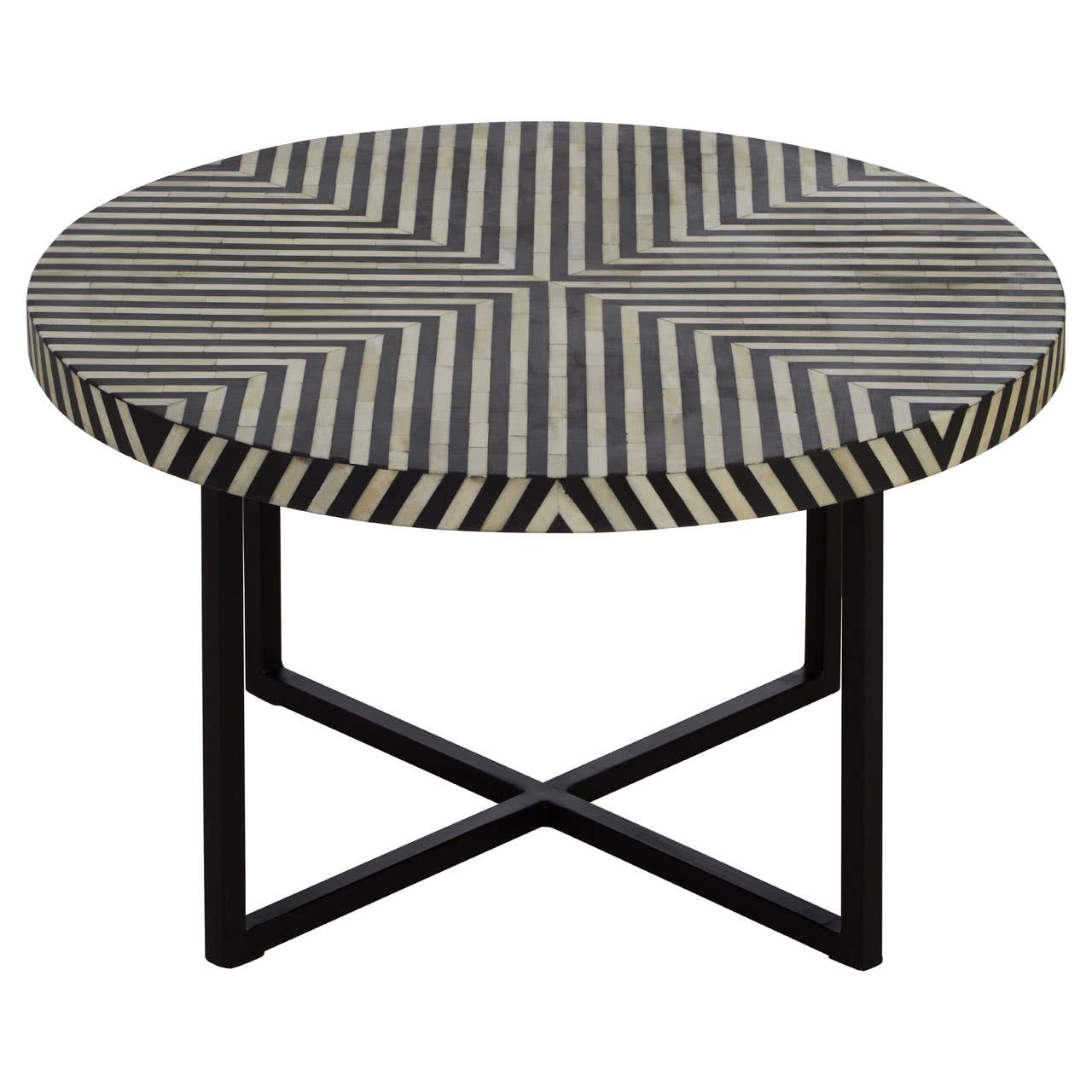 Boho Cross Base Coffee Table