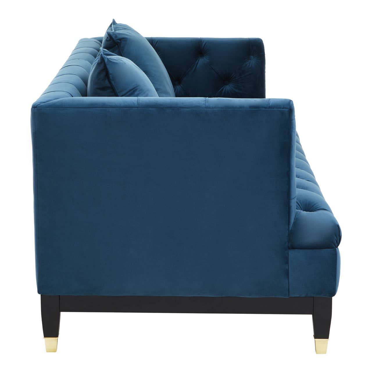 SEFIRA TWO SEAT NAVY FABRIC SOFA