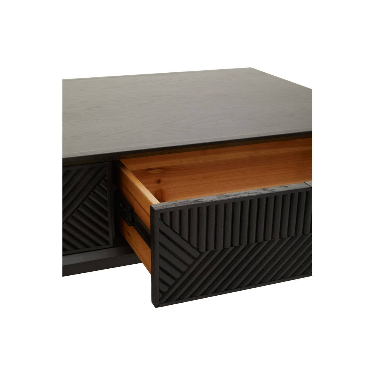 Jakara Black Finish Wooden Coffee Table