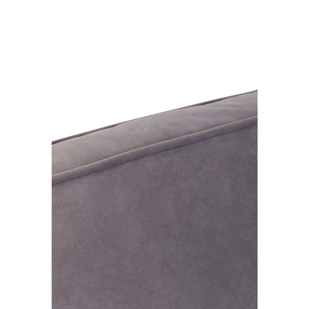 Ralph Three Seat Grey Velvet Chaise Sofa