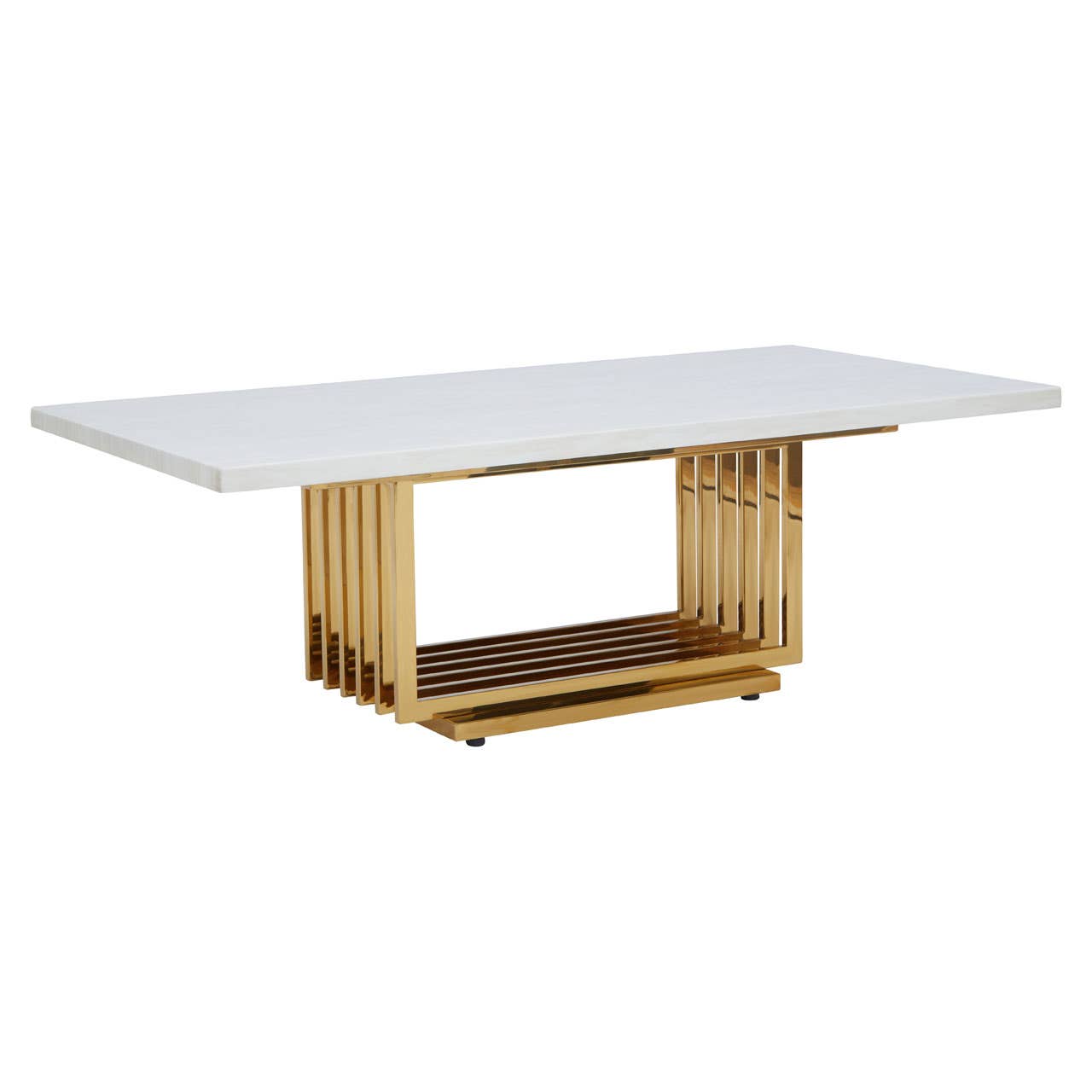 Moda Ivory White Marble Coffee Table