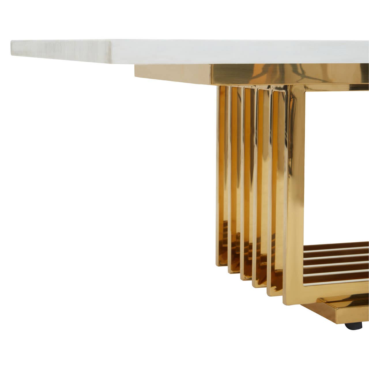Moda Ivory White Marble Coffee Table