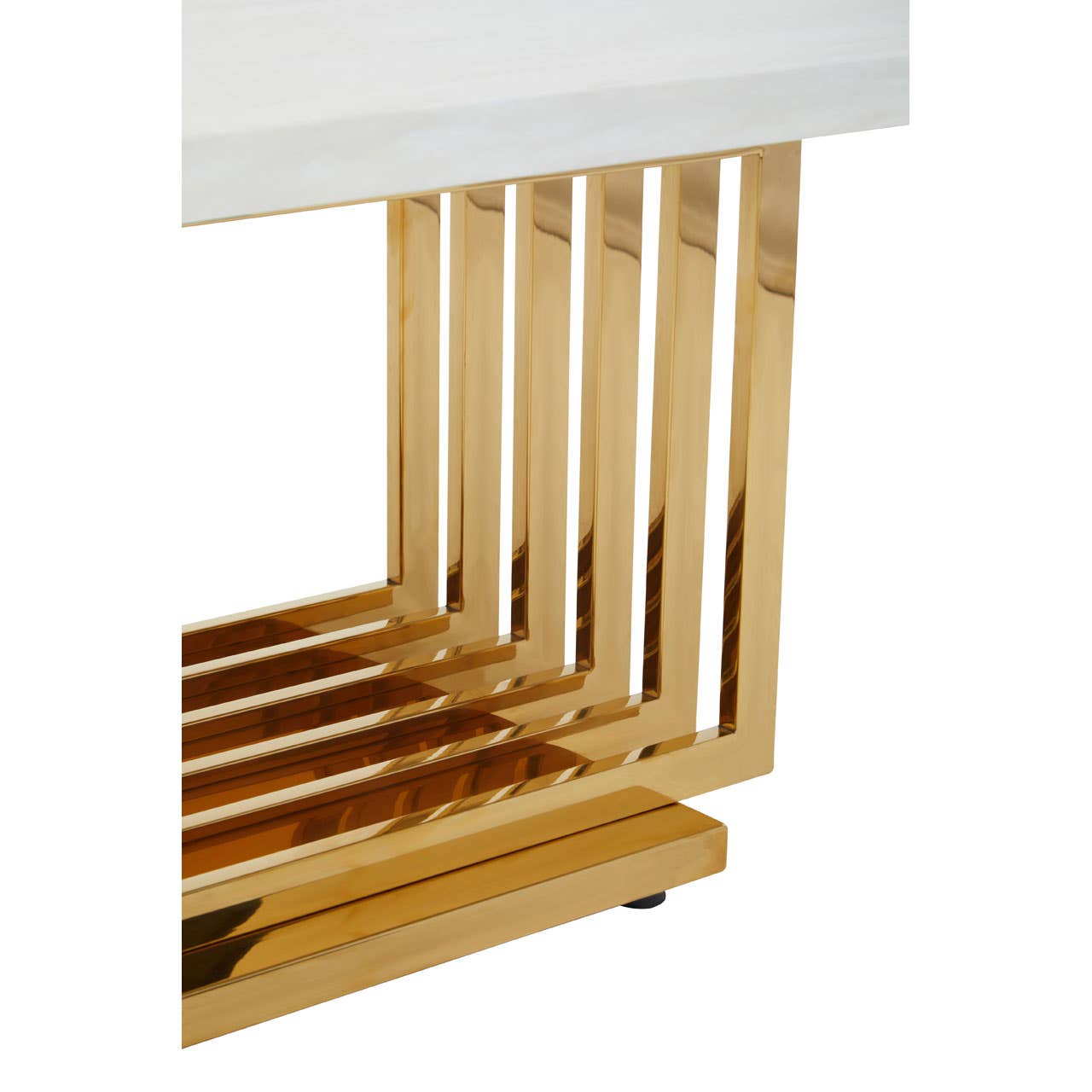 Moda Ivory White Marble Coffee Table