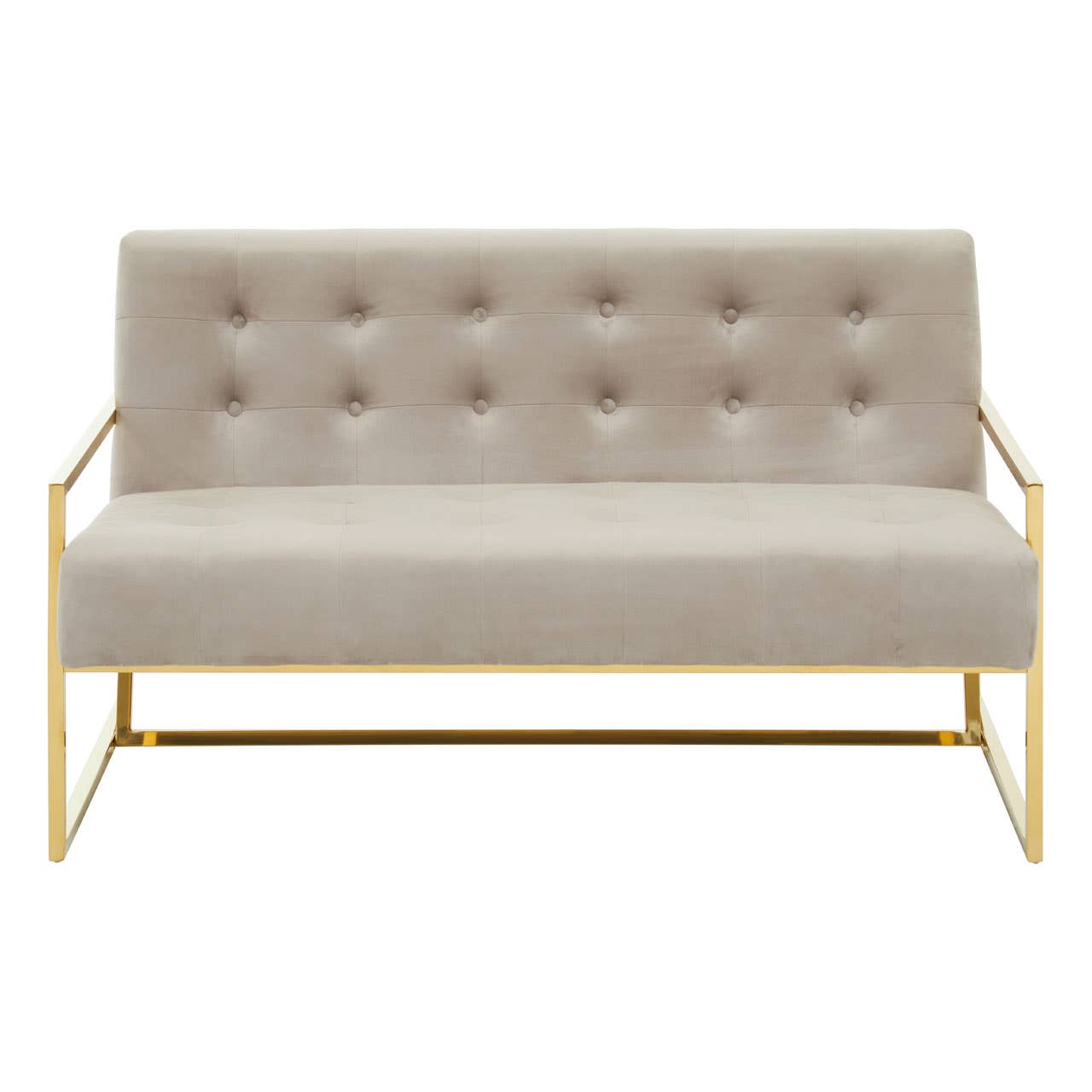 Azalea Two Seat Mink Velvet Sofa