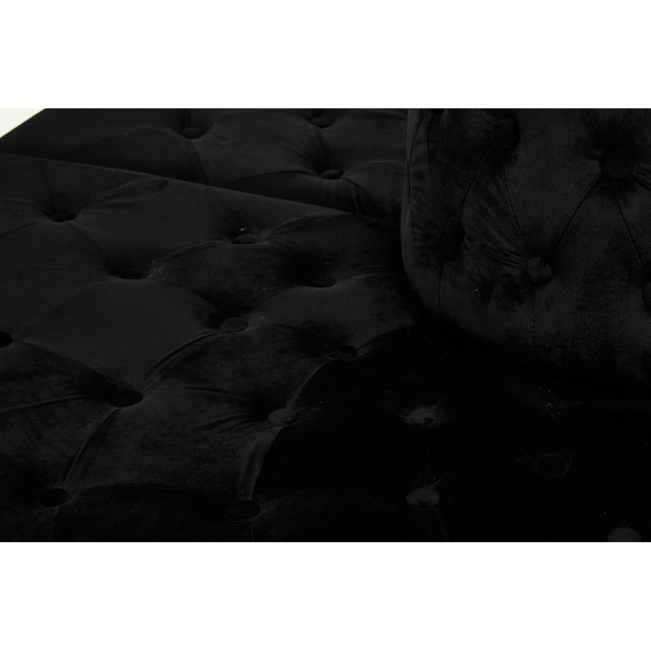 Hartford Black Tufted Round Sofa