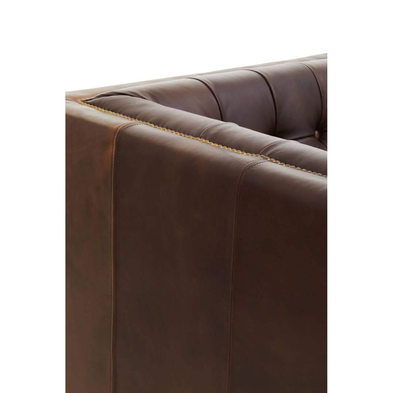 King Three Seat Buttoned Sofa