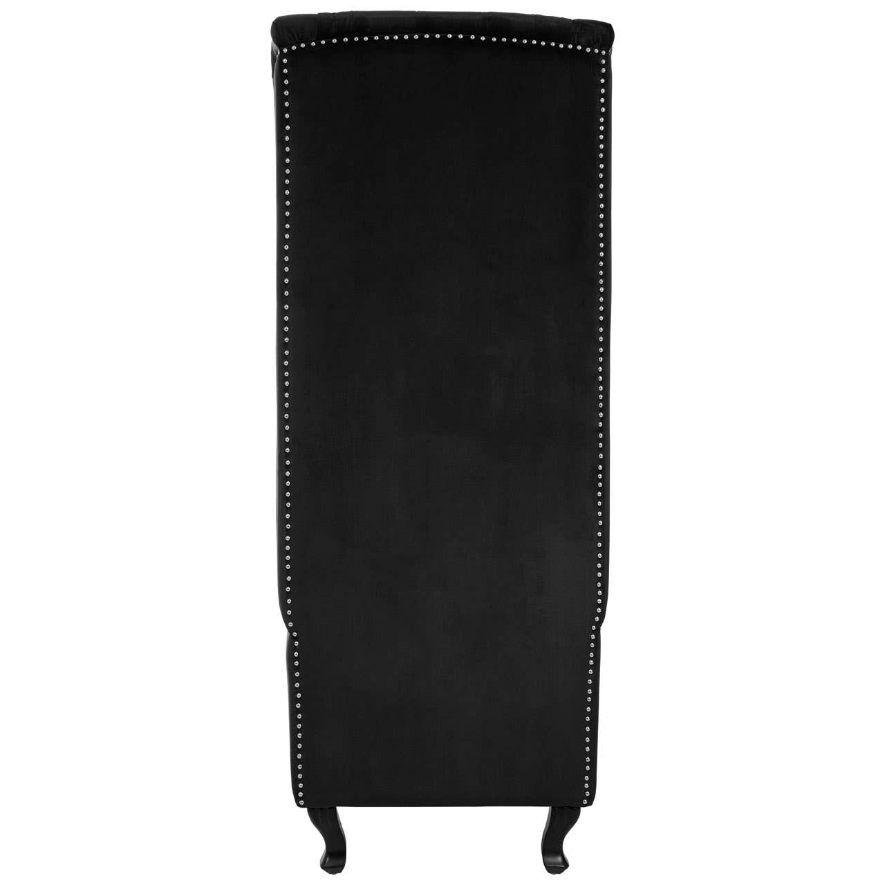 Regents Park Black Velvet Tall Porter Chair