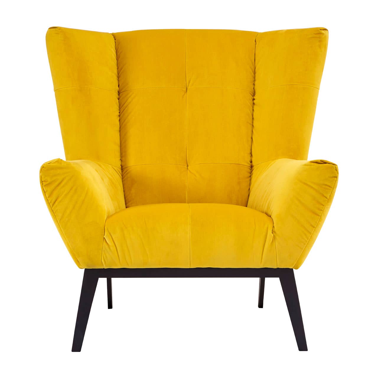 Maiko Yellow Fabric Armchair