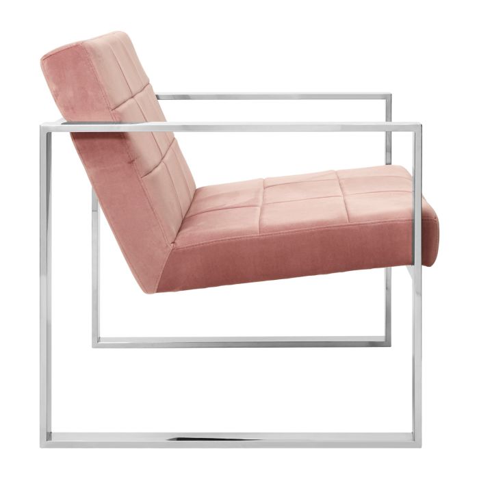 VOGUE PINK VELVET COCKTAIL CHAIR