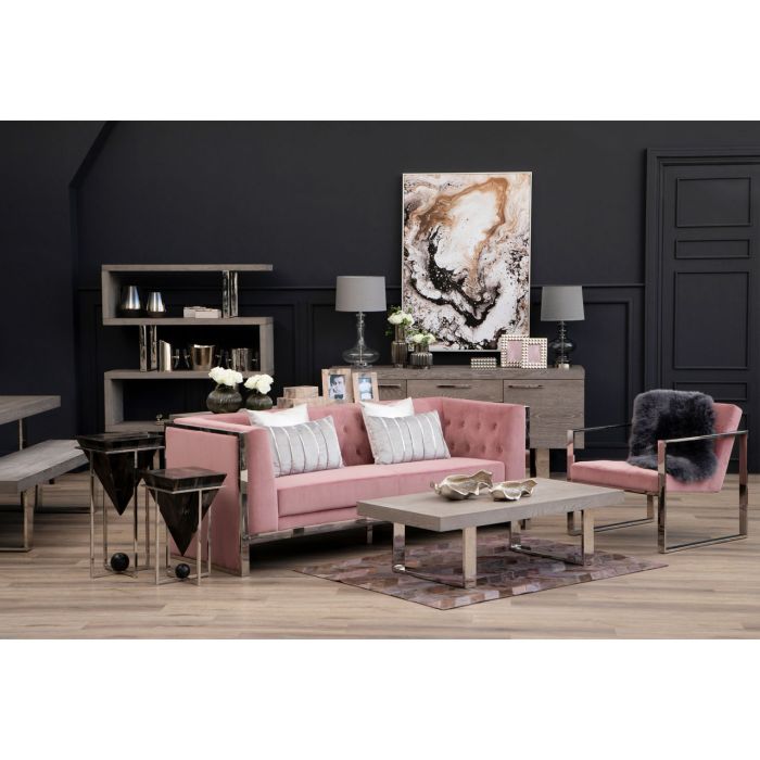 VOGUE PINK VELVET COCKTAIL CHAIR