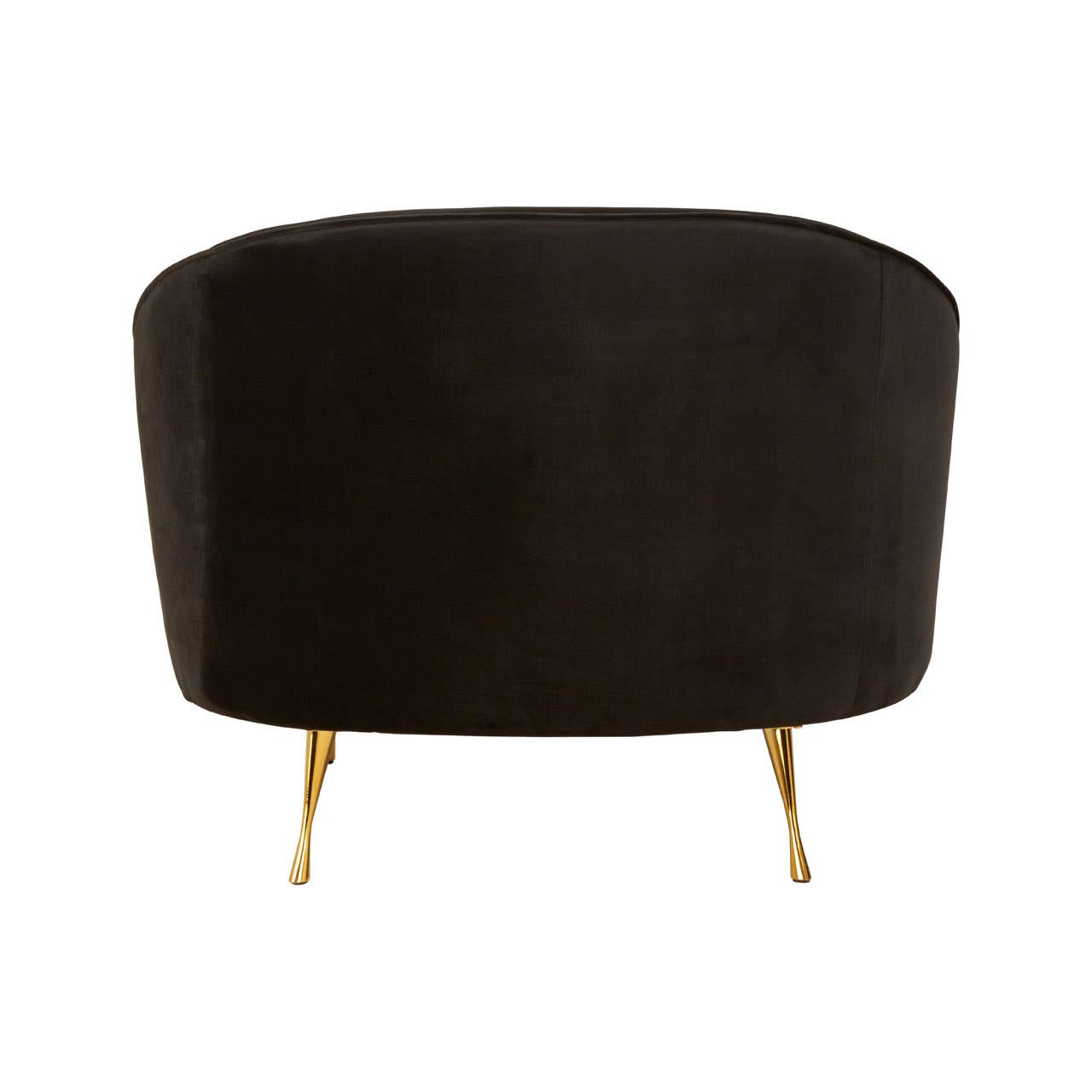 Manhattan Black Velvet Armchair