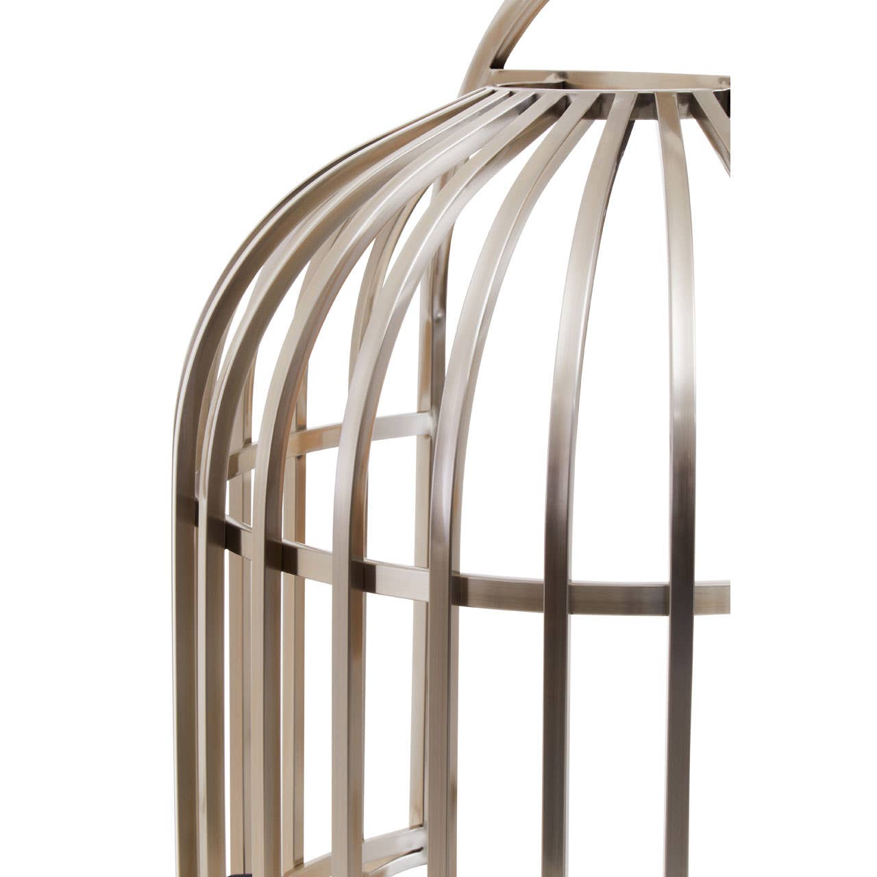 Eliza Brushed Silver Dome Cage Chair