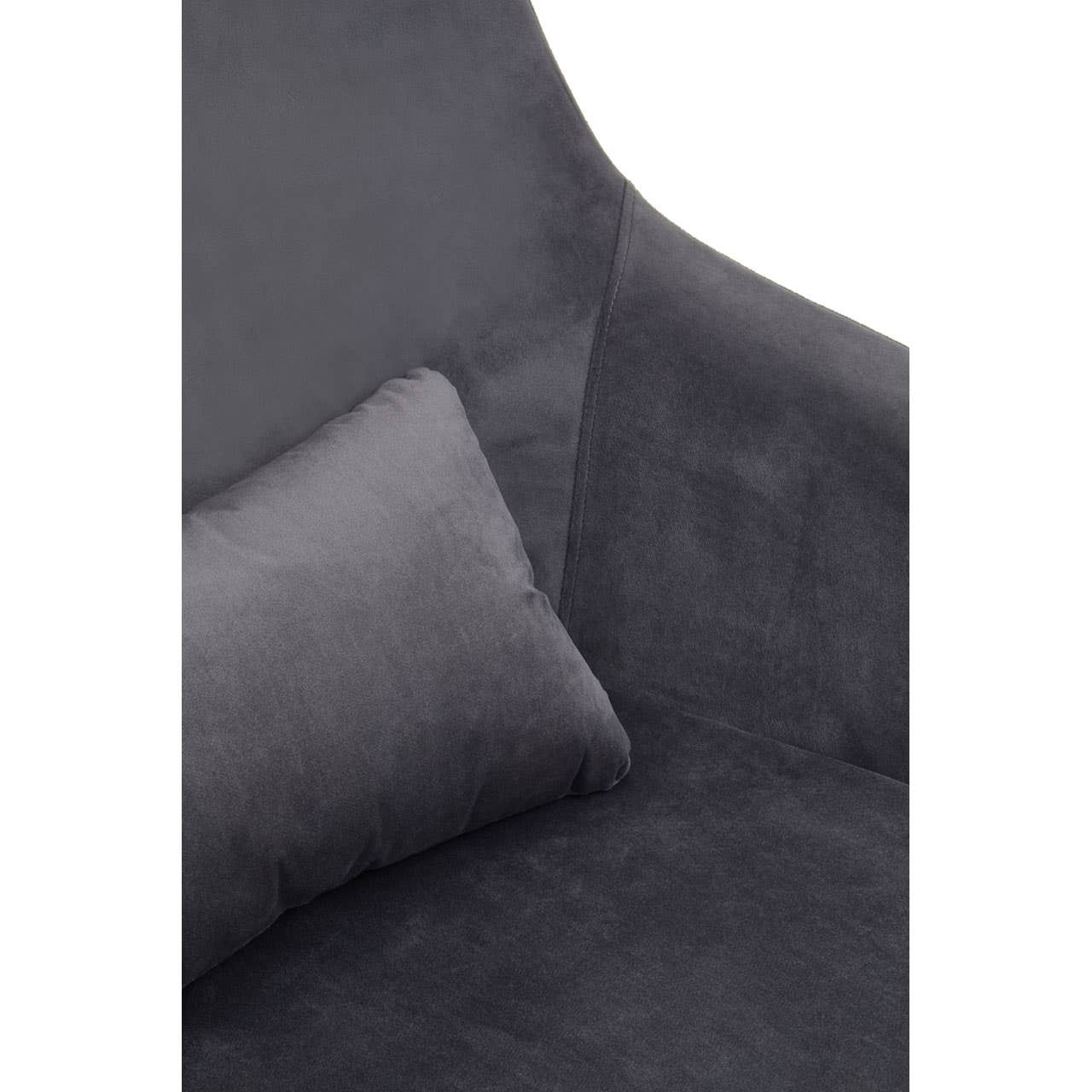 Kalo Grey Velvet Armchair