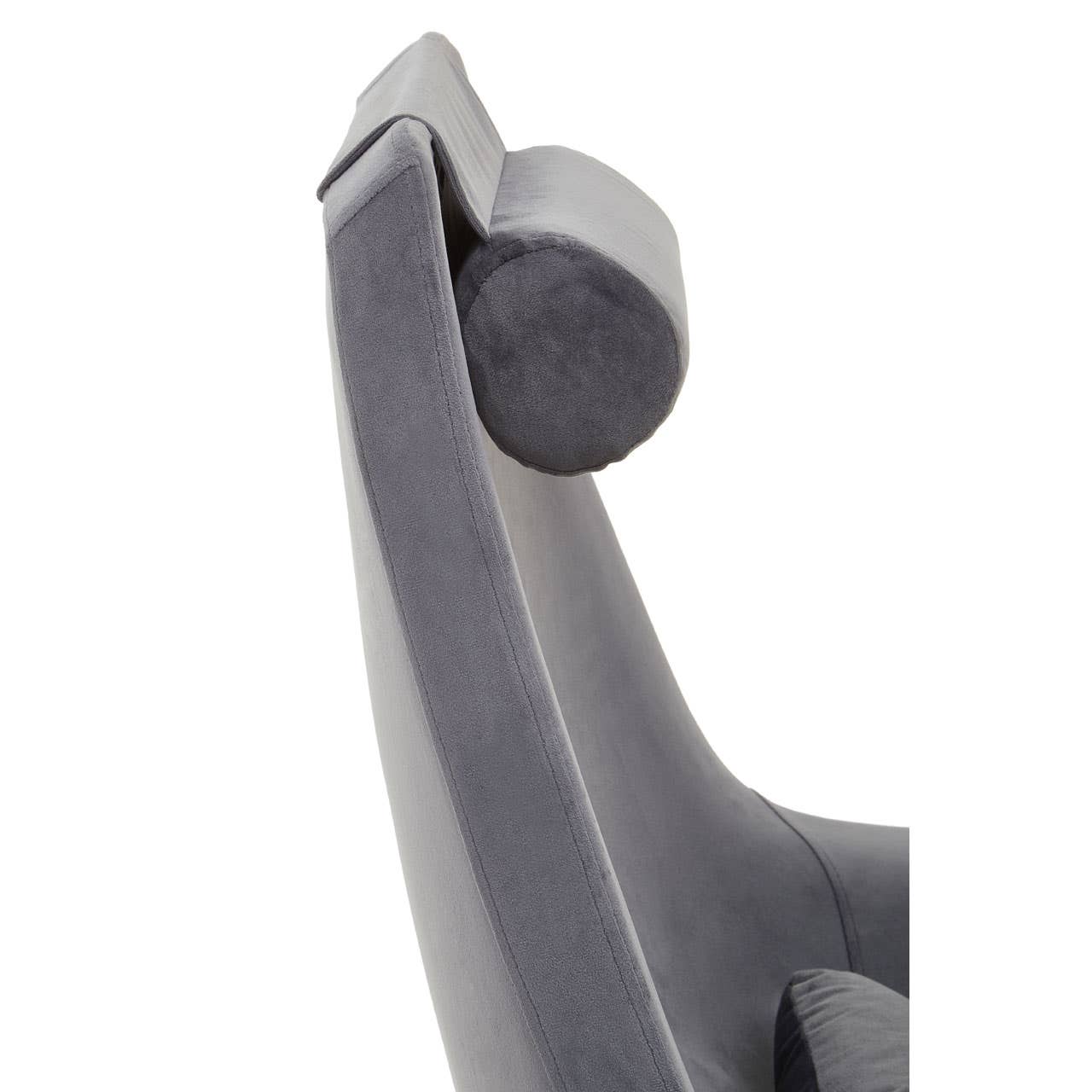 Kalo Grey Velvet Armchair