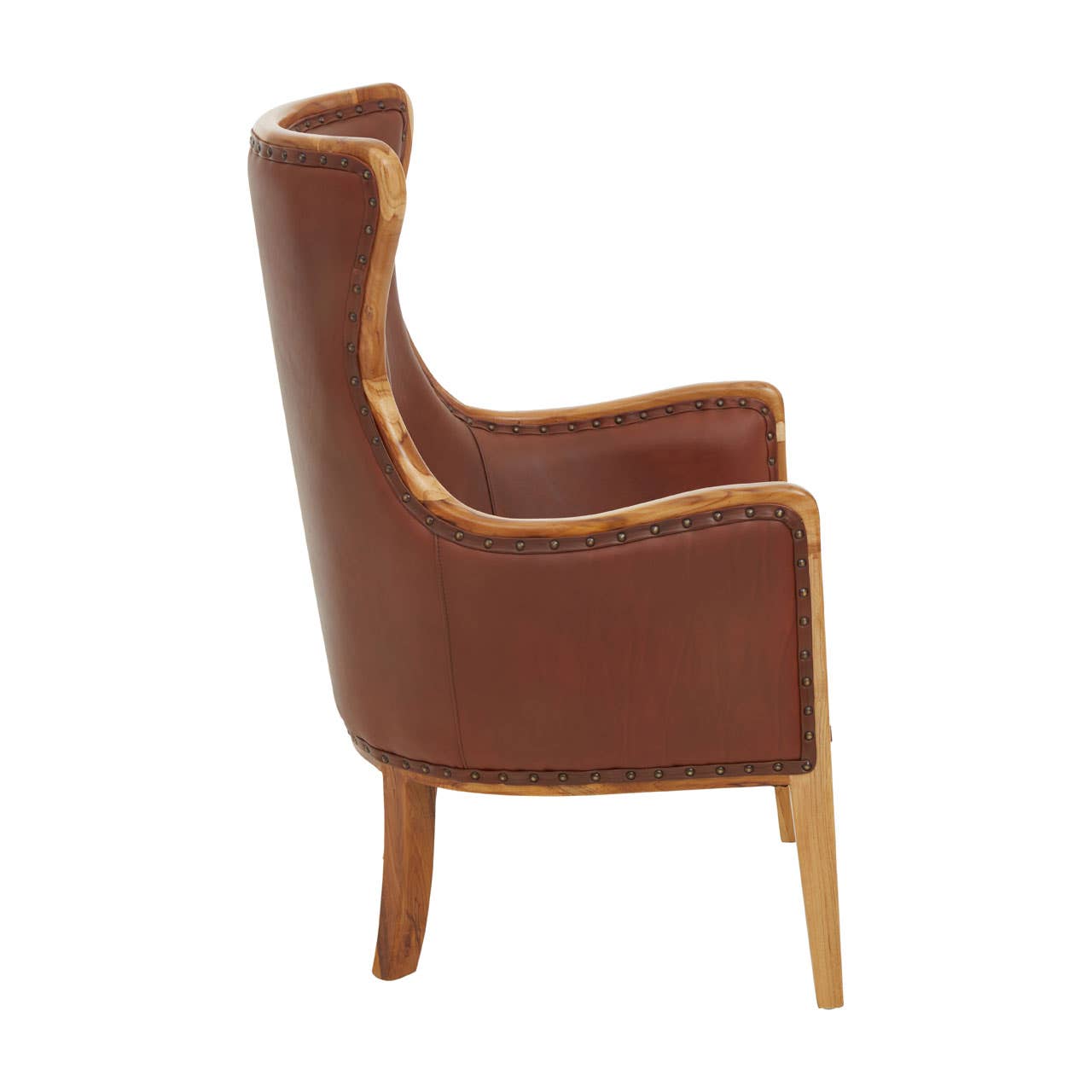 Kendari Brown And Black Leather Chair