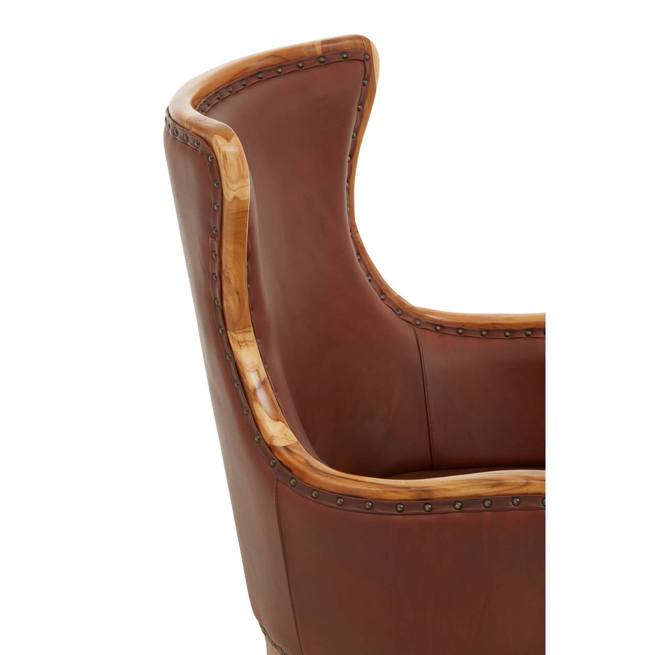 Kendari Brown And Black Leather Chair