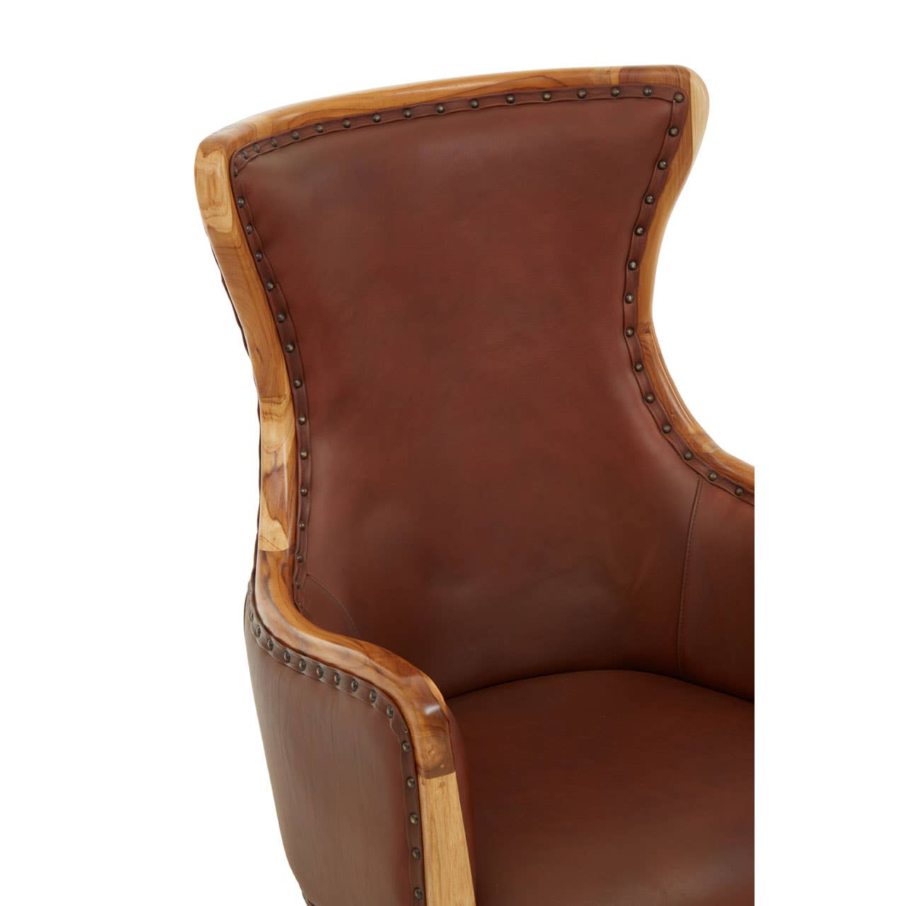 Kendari Brown And Black Leather Chair