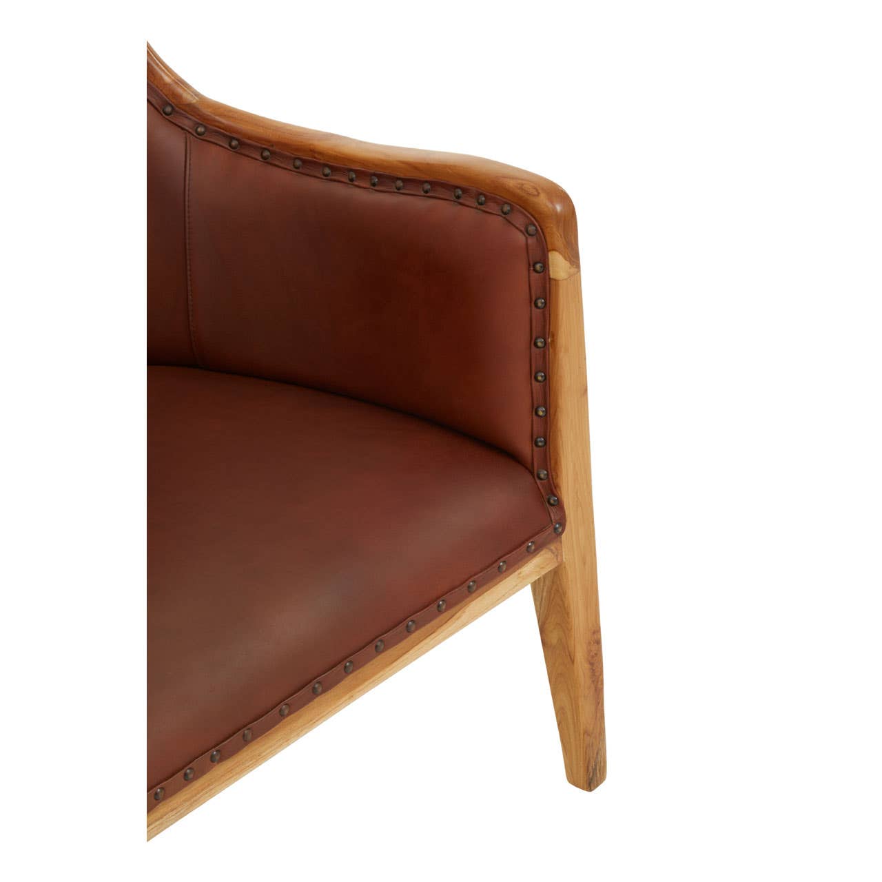 Kendari Brown And Black Leather Chair