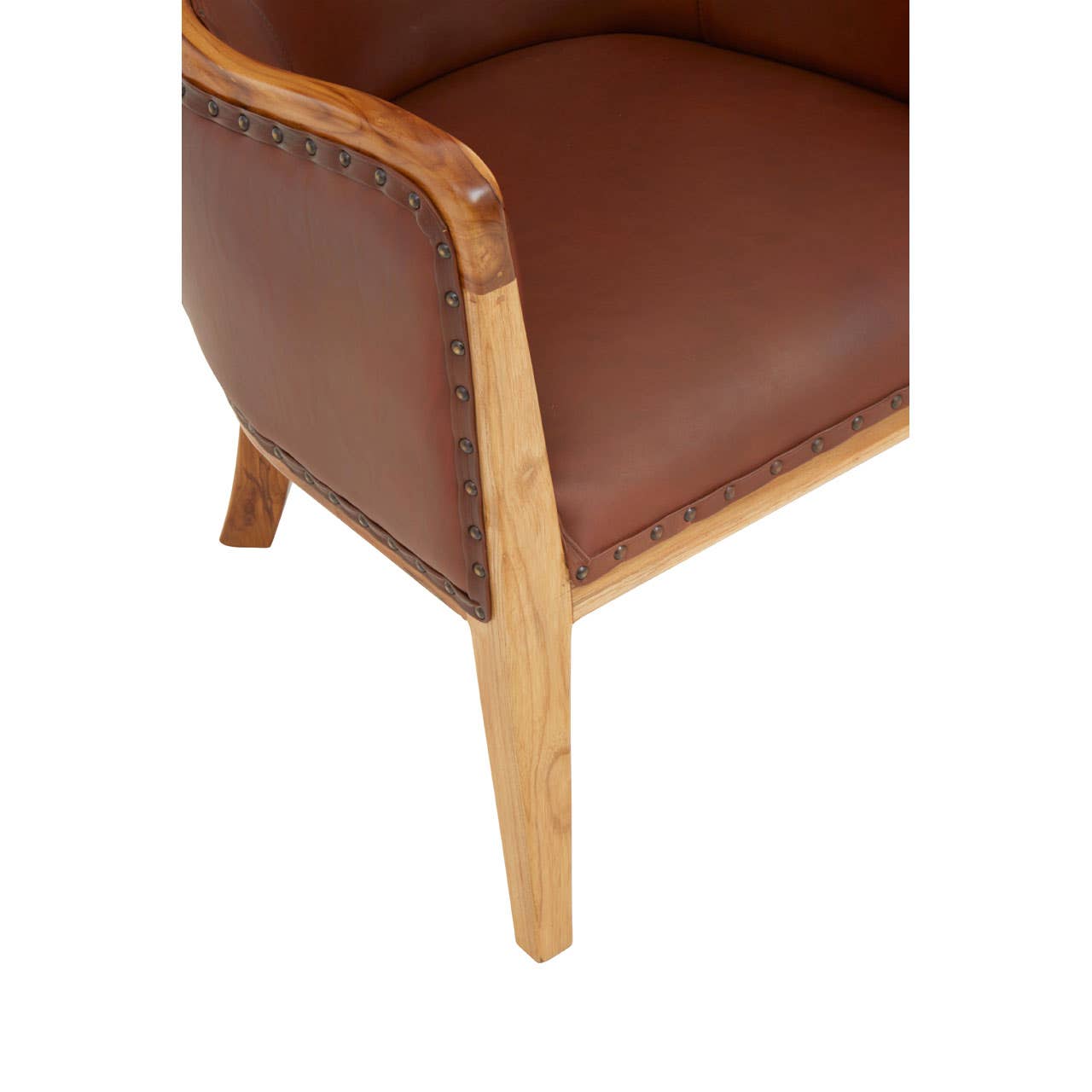Kendari Brown And Black Leather Chair