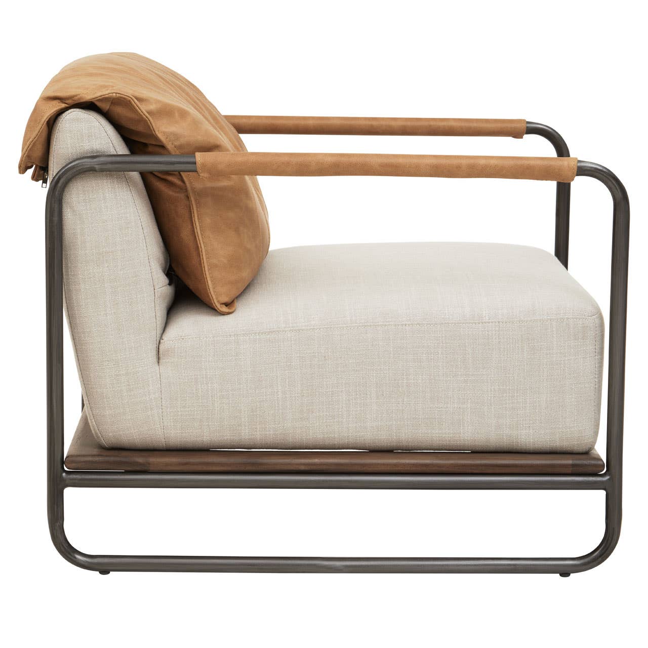 Hoxton Cognac And Natural Leather Chair
