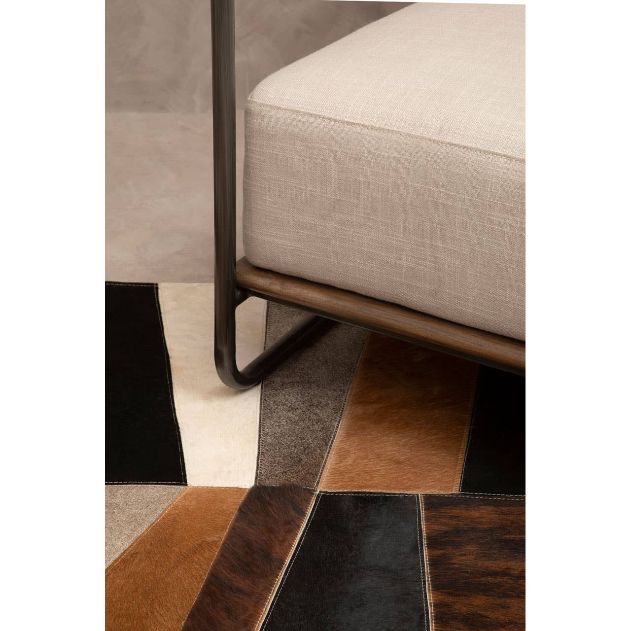 Hoxton Cognac And Natural Leather Chair