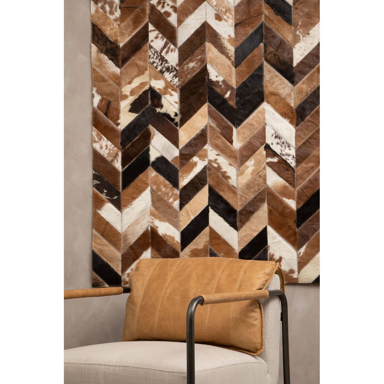 Hoxton Cognac And Natural Leather Chair