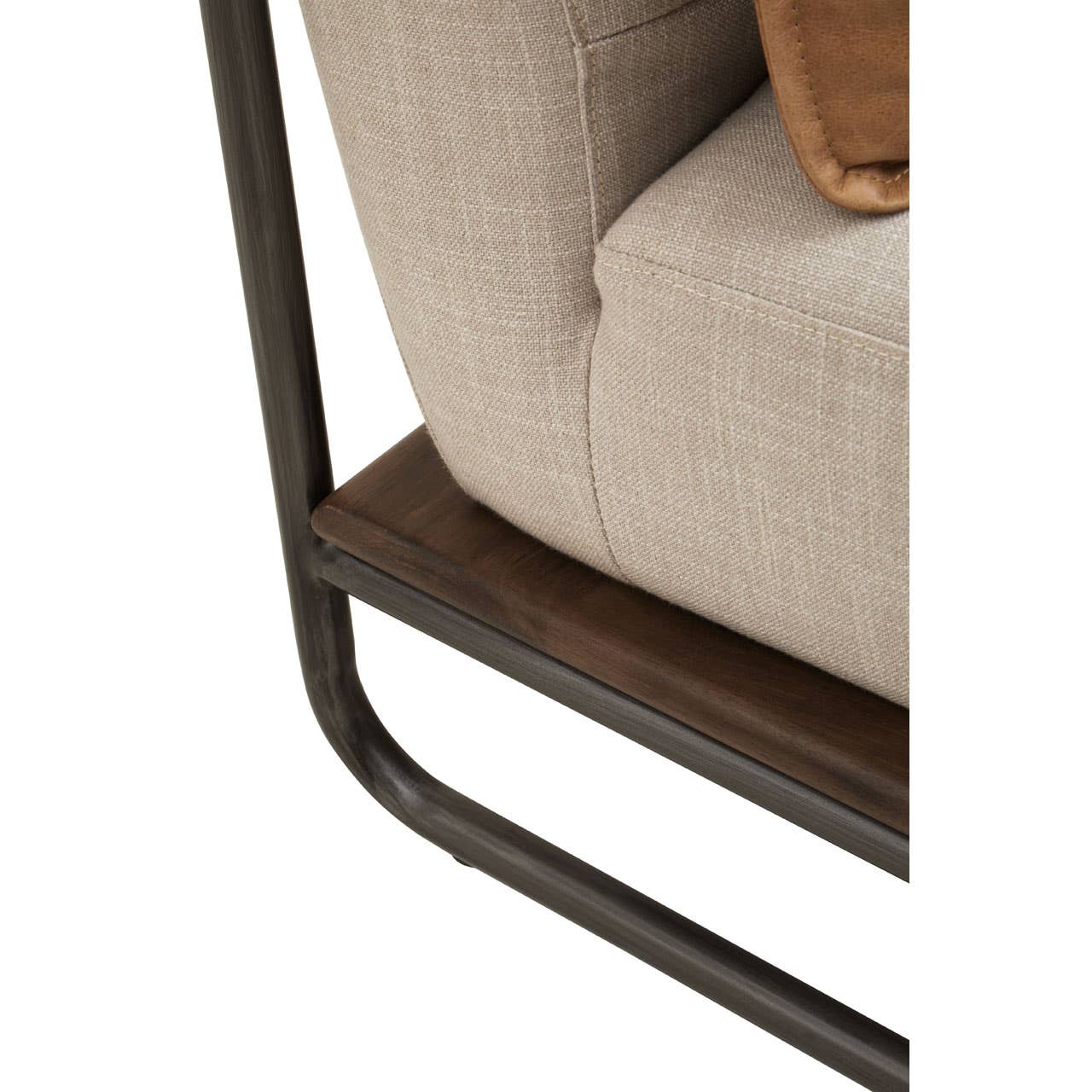 Hoxton Cognac And Natural Leather Chair
