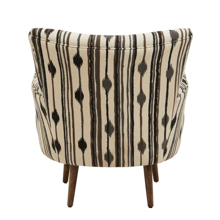 Sirena Armchair With Flared Arms