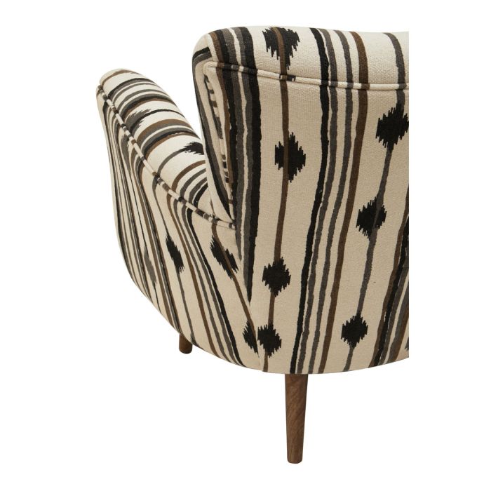 Sirena Armchair With Flared Arms