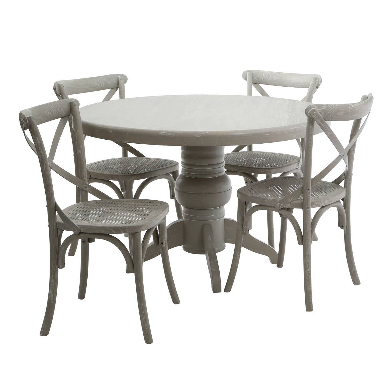 VERMONT GREY WASH 5PC DINING SET