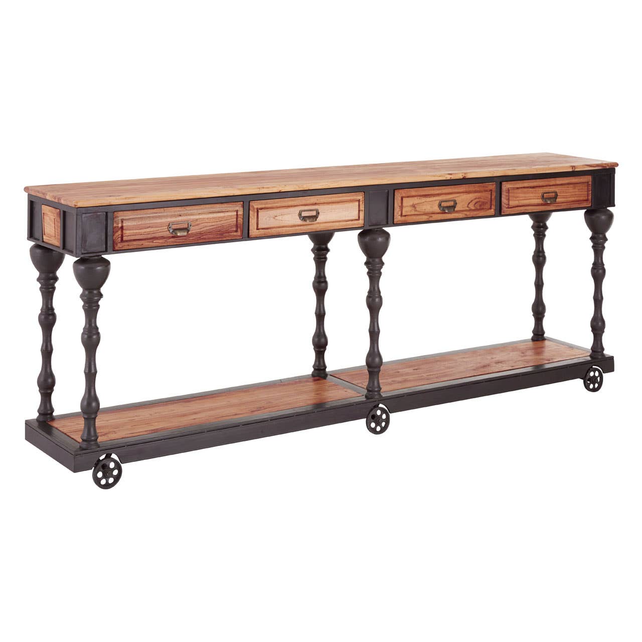 New Foundry 4 Drawers Console Table