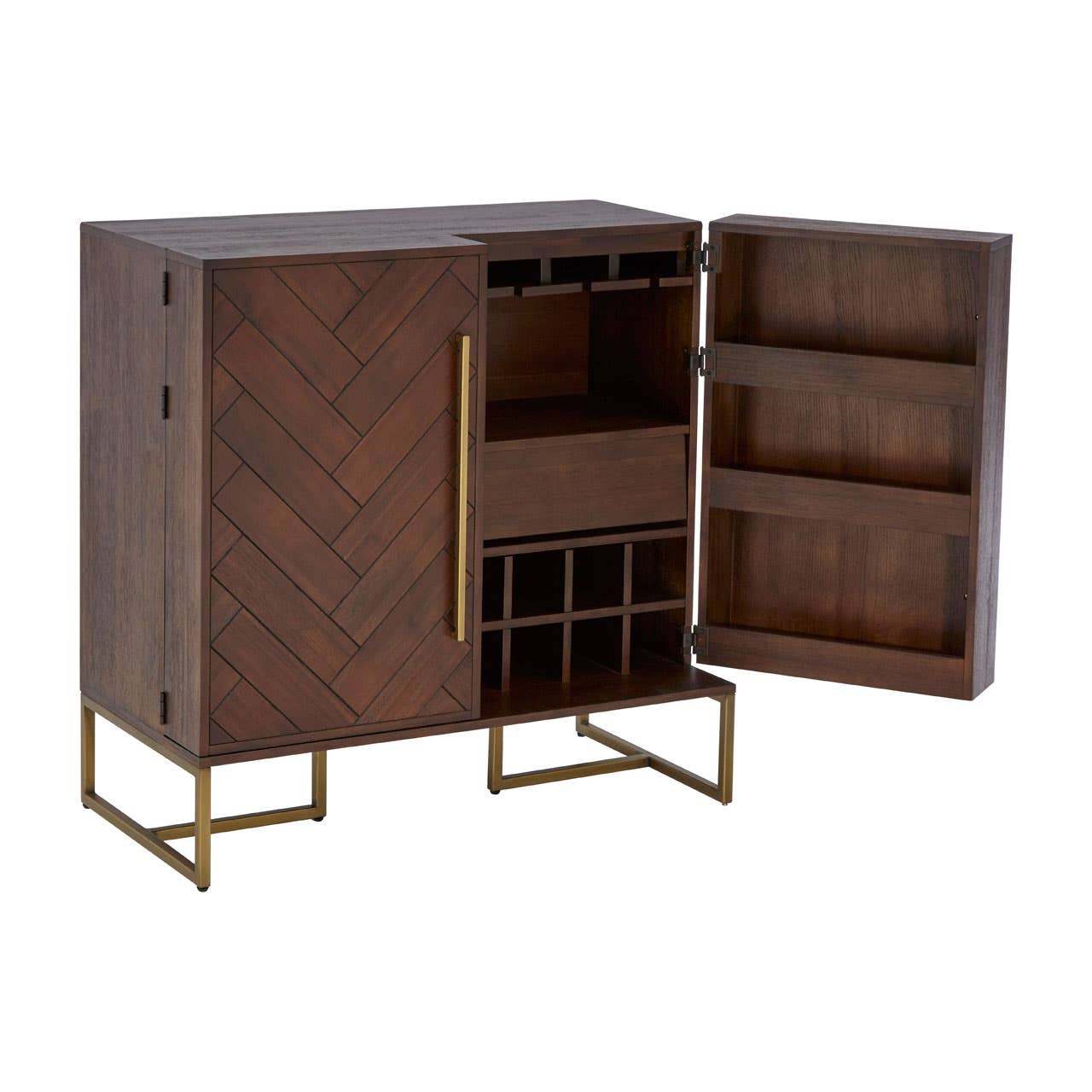 Lyon 3 Drawers Bookcasebrando Drinks Cabinet