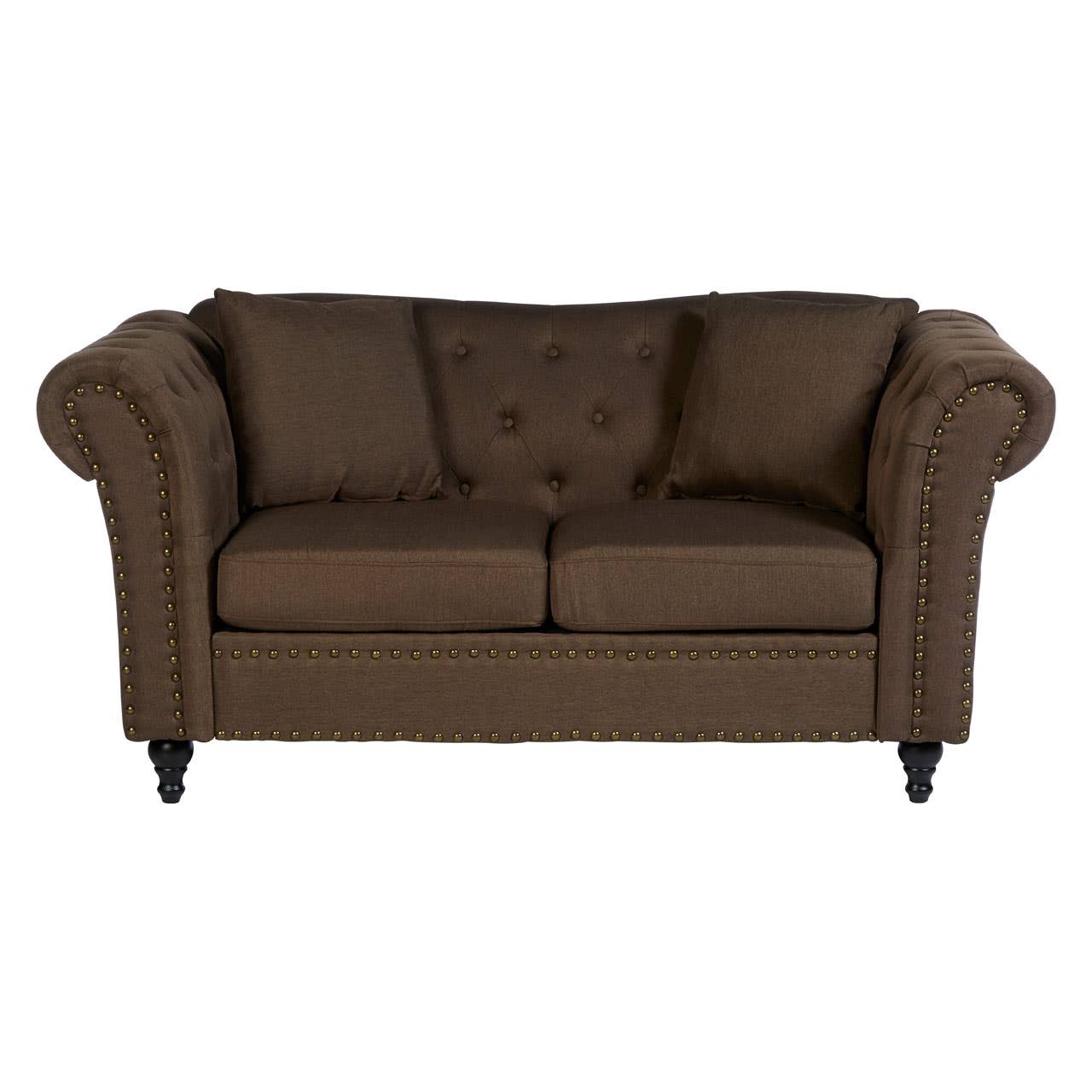 Fable 2 Seat Natural Chesterfield Sofa