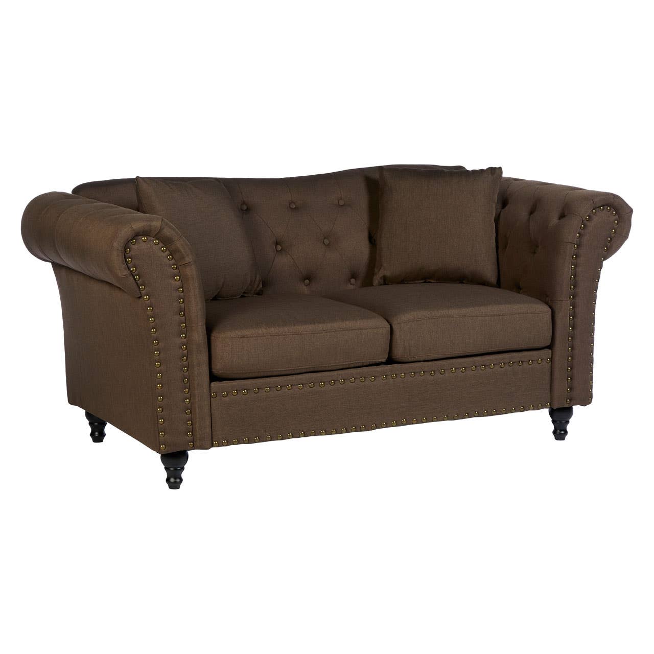 Fable 2 Seat Natural Chesterfield Sofa