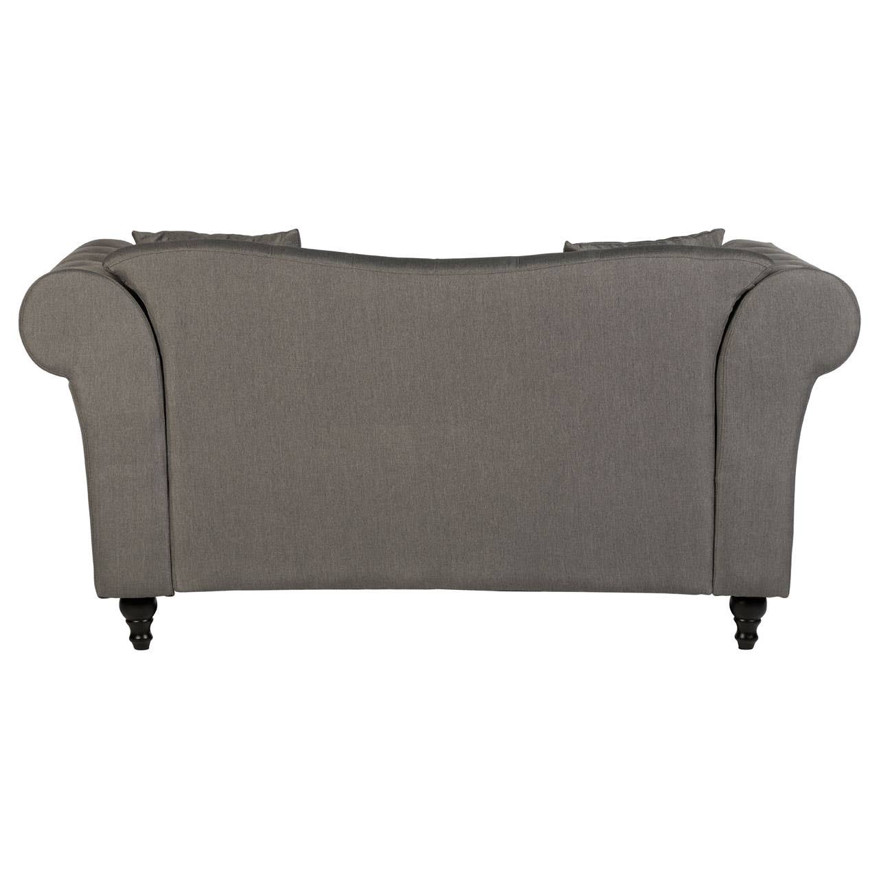 Fable 2 Seat Grey Chesterfield Sofa